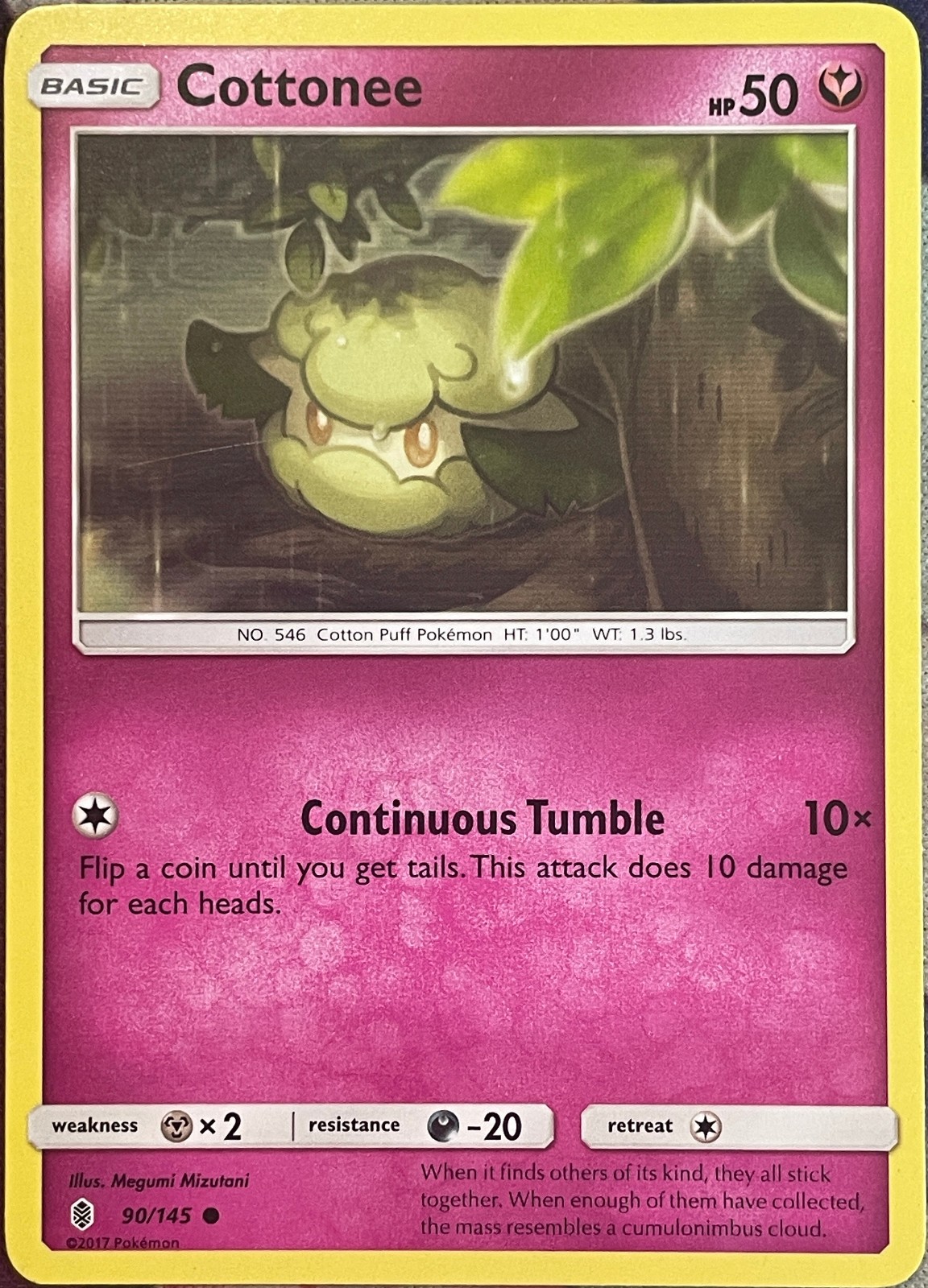 Cottonee - 90/145 - Guardians Rising Pokemon 2017