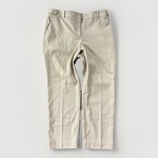 Loft Ann Taylor Oatmeal Trouser Pants Size LP Large Petite