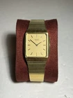 Vintage Seiko Quartz 26mm Champagne Dial 7430-5290 Mens Dress Watch Parts/Repair