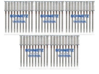 50 Schmetz Universal Sewing Machine Needles 130/705H 15x1H Size 110/18