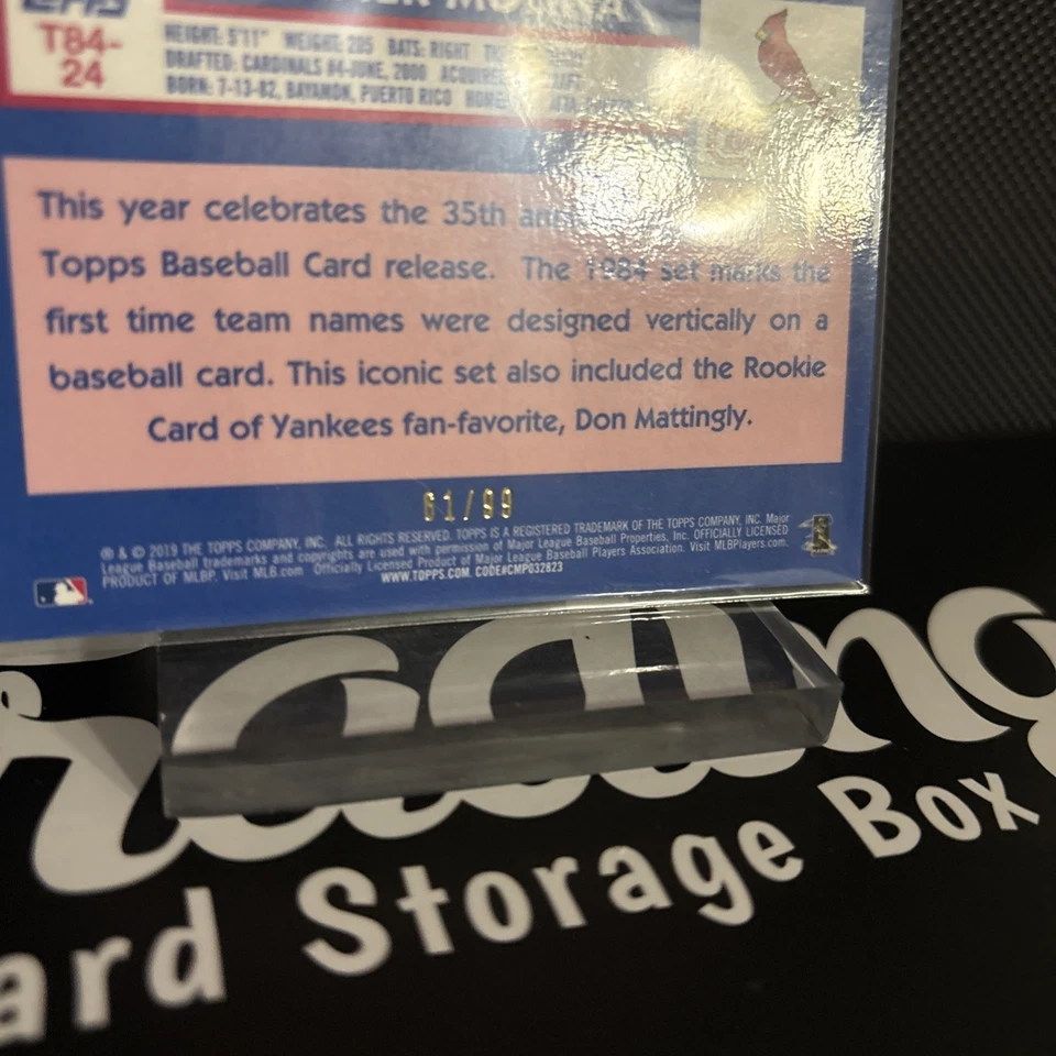 2019 Topps Silver Pack Green #61/99 Yadier Molina St. Louis Cardinals - Image 4 of 4