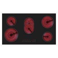 electriQ 90cm 5 Zone Ceramic Hob with Extended Zone eiQC90TOUCH