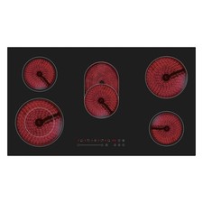 electriQ 90cm 5 Zone Ceramic Hob with Extended Zone eiQC90TOUCH