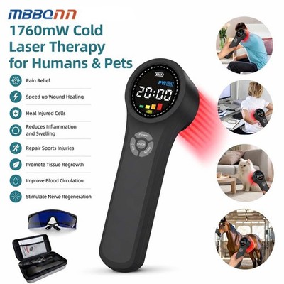 Portable Cold Laser Therapy Machine 1760mW for Post Surgery Healing Chronic Pain