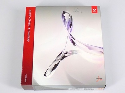 Adobe Acrobat X 10 Standard Vollversion Windows Lizenz DVD PDF Reader Software