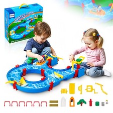 VEVOR  Water Table for Toddlers,Kids Activity Play Waterway,Outdoor Summer Water