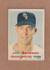 1957 TOPPS BASEBALL JACK HARSHMAN #152 WHITE SOX VGEX *A49214