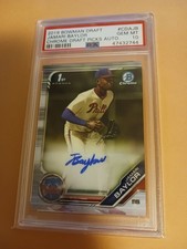 2019 Bowman Chrome Draft AUTO Jamari Baylor ROOKIE RC PSA 10 GEM MT Phillies