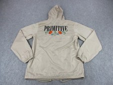Primitive Jacket Mens Large Tan Hooded Floral...