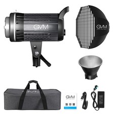 GVM G200D 200W Bi-Color LED Video 3200K-5600K COB Spotlight Kit