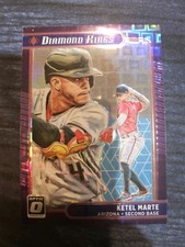 2021 Panini Donruss Optic Ketel Marte #30 Purple Pandora Prizm /99 Diamondbacks