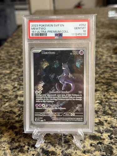 2023 POKEMON SVP EN-SV BLACK STAR PROMO 151 ULTRA-PREM COLL #052 MEWTWO PSA 10