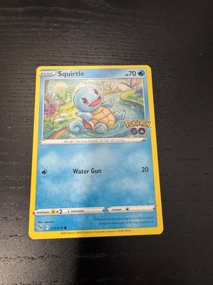 Squirtle 015/078 Common Pokemon GO Pokemon Near Mint