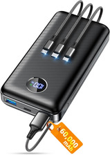 60000mAh Portable Power Bank with 22.5W PD Fast Charging
