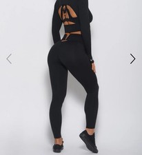 Bombshell Sportswear Victory Leggings EUC Small Black MSRP 92