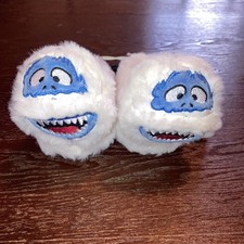 Rudolph Red Nosed Reindeer size 1 toddler Snowman Character White Kids Slippers