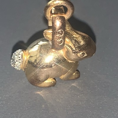 links of london charm Bunny   Gold Vermeil Very Rare Ltd Edition New   