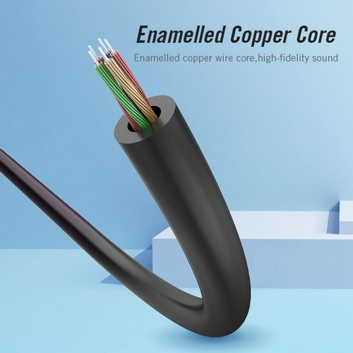 3.5mm Audio Splitter Adapter Jack Braided Earphone Headphone Aux Stereo Y Cable - Picture 2 of 14