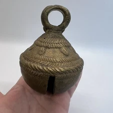 Antique Vintage Huge Old Crotal Cow Horse Sleigh Bronze Bell