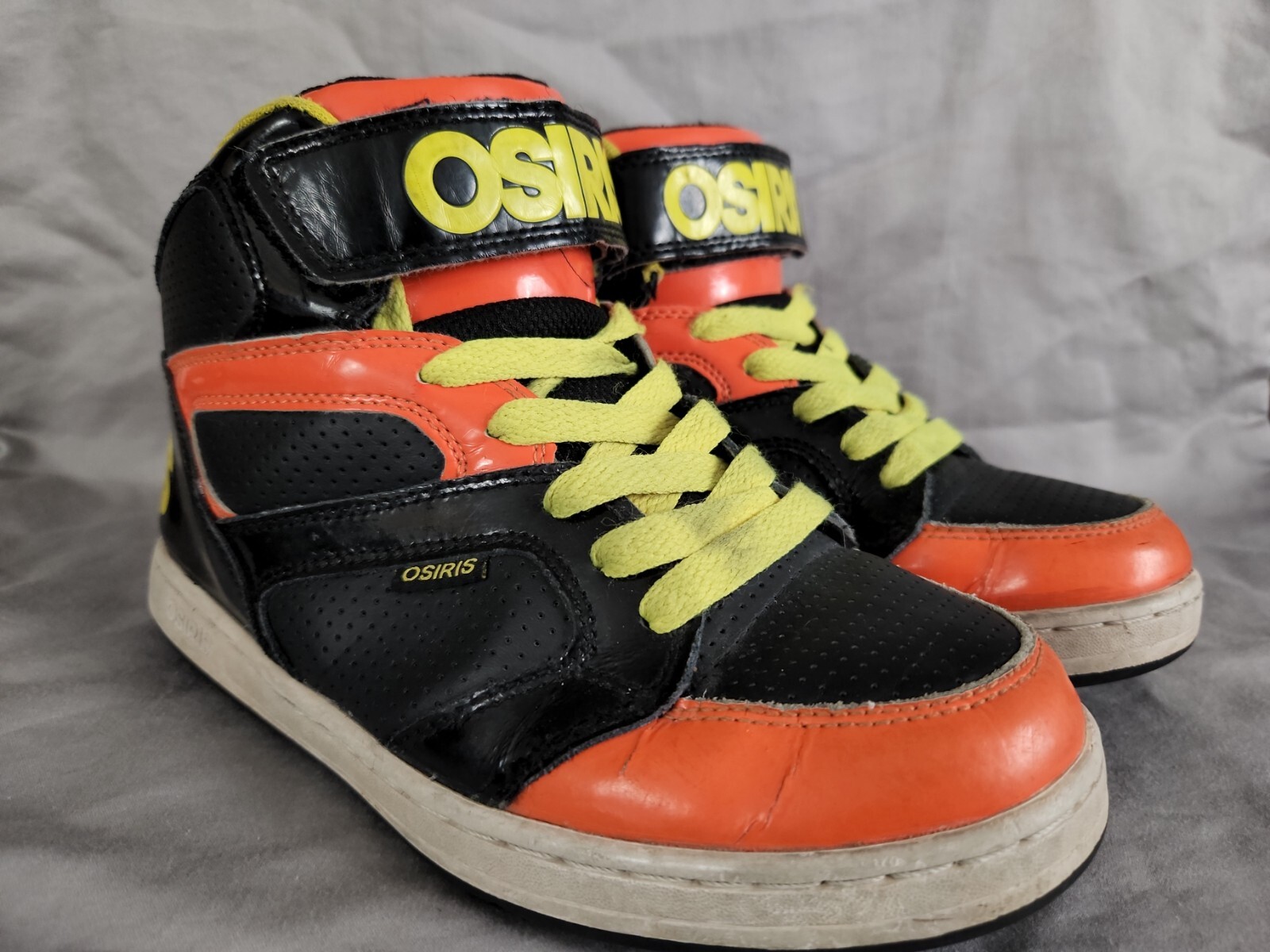 Osiris Black \u0026 Orange High Top Sneakers 