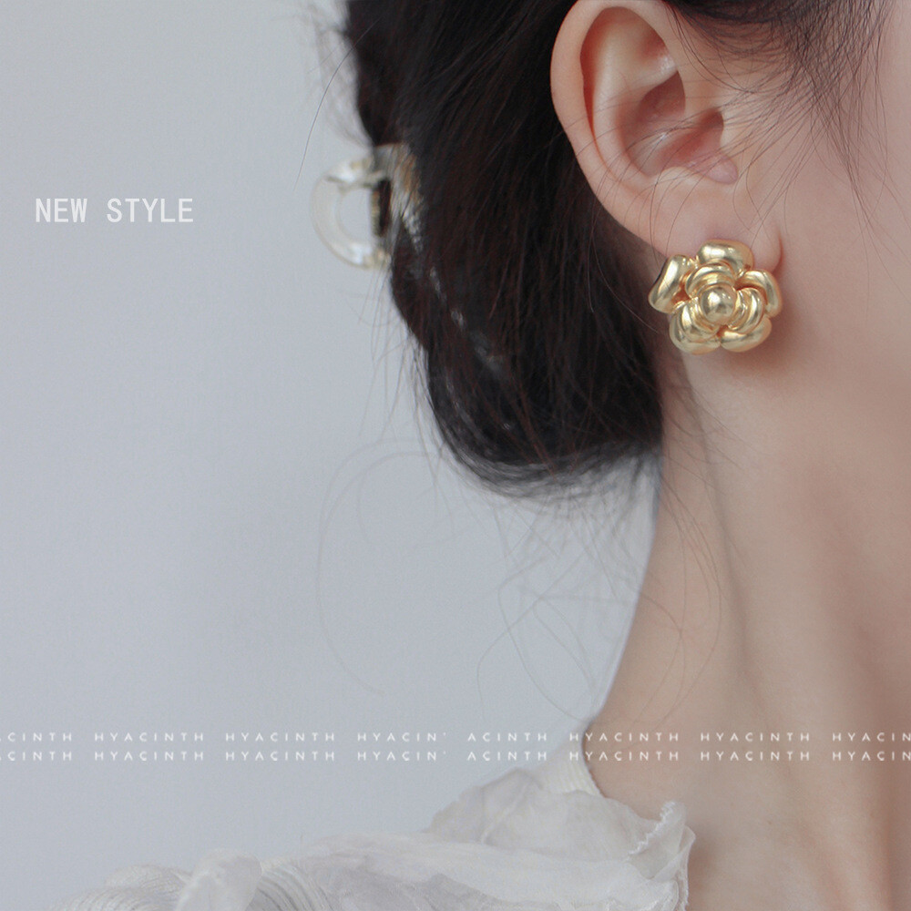 Camellia Chanel Inspired Earrings Amazon Clip On Earrings