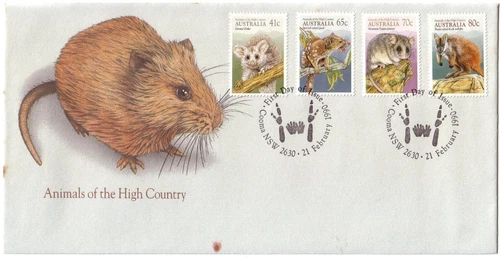 1990 FDC. Australia. High Country Animals. Paw Prints Pict.FDI "COOMA"