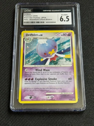 Pokemon Black Star Promo Holo Drifblim DP34 CGC 6.5 EX/NM+