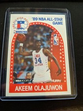 1989 NBA Hoops Basketball #178 Akeem Olajuwon All-Star Retro Vintage