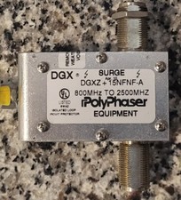 PolyPhaser DGXZ 15NFNF-A TNC F/F Coaxial RF Surge Protector, 800MHz - 2.5GHz