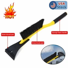 Car Windshield Multipurpose Long Handle Snow Removal with Brush Ice Scraper Tool
