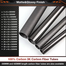 Carbon Fiber Tube/Roll Pipe OD 6 8 10 12 14 16 18 20 22 23 24 25 27 30 40