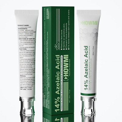 Azelaic Acid 14%+ Salicylic Acid Serum with Niacinamide - Reduces Acne, Redness,