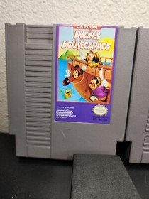 Wizards & Warriors, Solstice, & Mickey Mousecapade NES with 2 sleeves