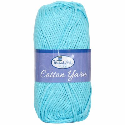 Pure 100% Cotton Crochet Yarn - 30 Colors - 50g Skeins - #4 Worsted Medium Wt