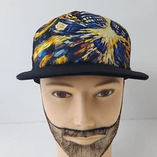 2014 Dr Who Baseball Hat Cap-Exploding Tardis-black-flat Brim-trucker mesh-OS