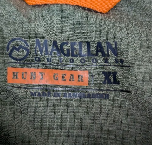 Camicia Magellan Outdoor Uomo XL Verde Mimetico Leggera Caccia Pesca Nuova - Foto 8 di 9