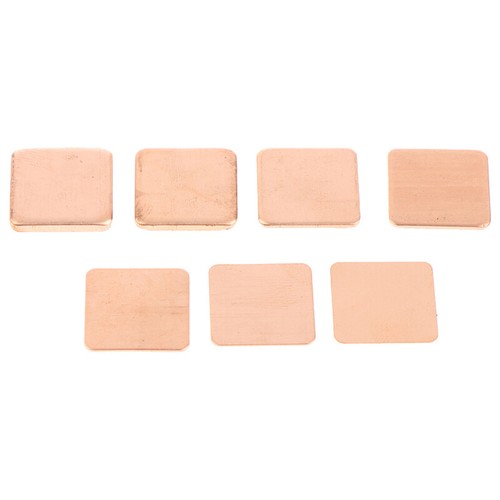 10pcs Thermal Pads 15x15mm Copper GPU Thermal Pads Copper Shim Heatsink LT WN - Afbeelding 11 van 15