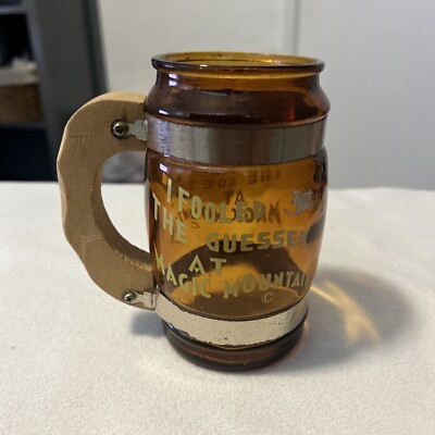  Vintage I fooled the Guesser at Magic Mountain Barrel Mug Pre Six Flags