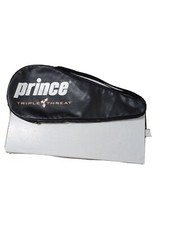 Prince Triple Threat Tennis Racquet Case Cover Bag Black Silver
