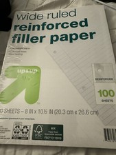 Wide Ruled Filler Paper 100 sheets 