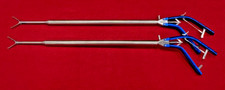 2pc-Laparoscopic Gun-Type Tenaculum Forceps Single Action 15mmx420mm Instruments