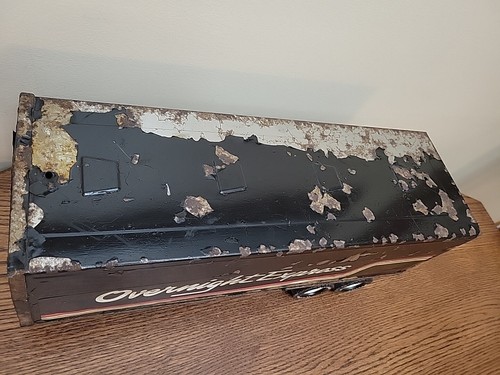 Vintage NYLINT Overnight Express Semi Truck Trailer 1970s Metal Trailer Only! - Picture 2 of 9