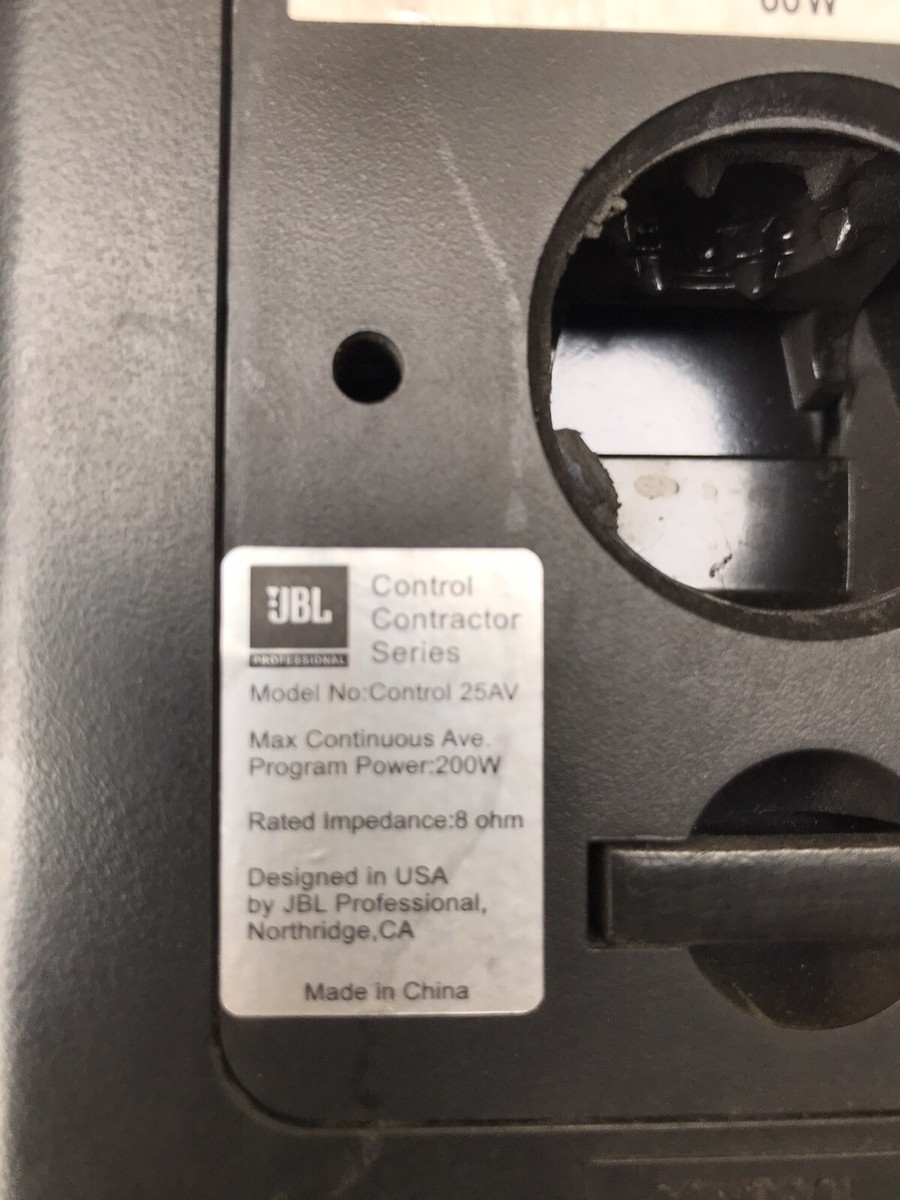 JBL Control 25AV Speaker System 50036903301 | eBay JBL Control 25AV Speaker System 50036903301 | eBay