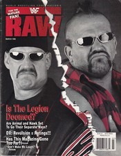 Legion Of Doom Hawk Animal March 1998 WWF RAW Wrestling Magazine Austin Poster