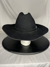 Bradford Western Resistol Black XX Premium Wool Size 7-1/8 57 cm Cowboy Hat USA