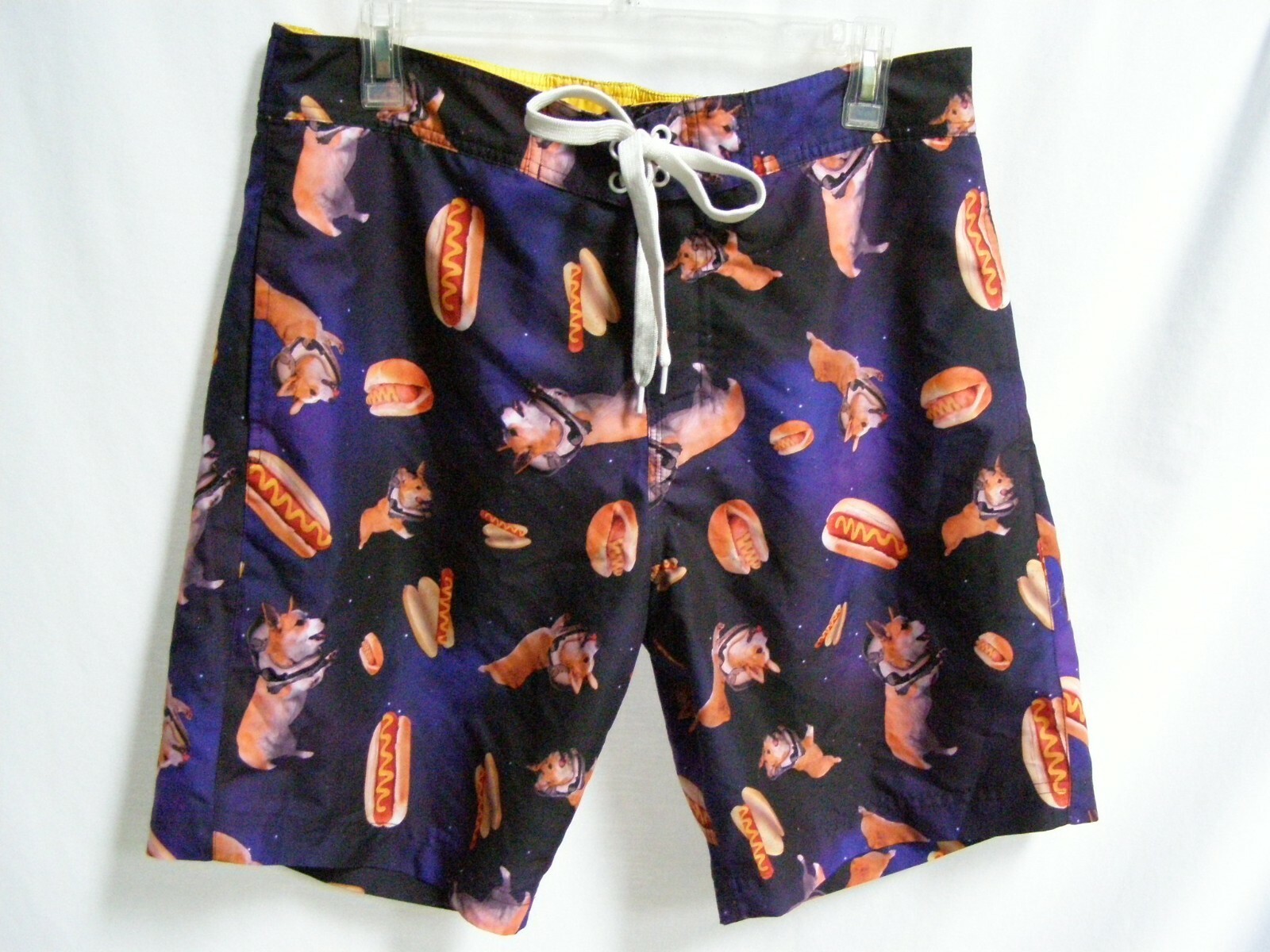 NWT Walnut and 39th HOT DOGS AND DOGS Swim Trunks size MED eBay