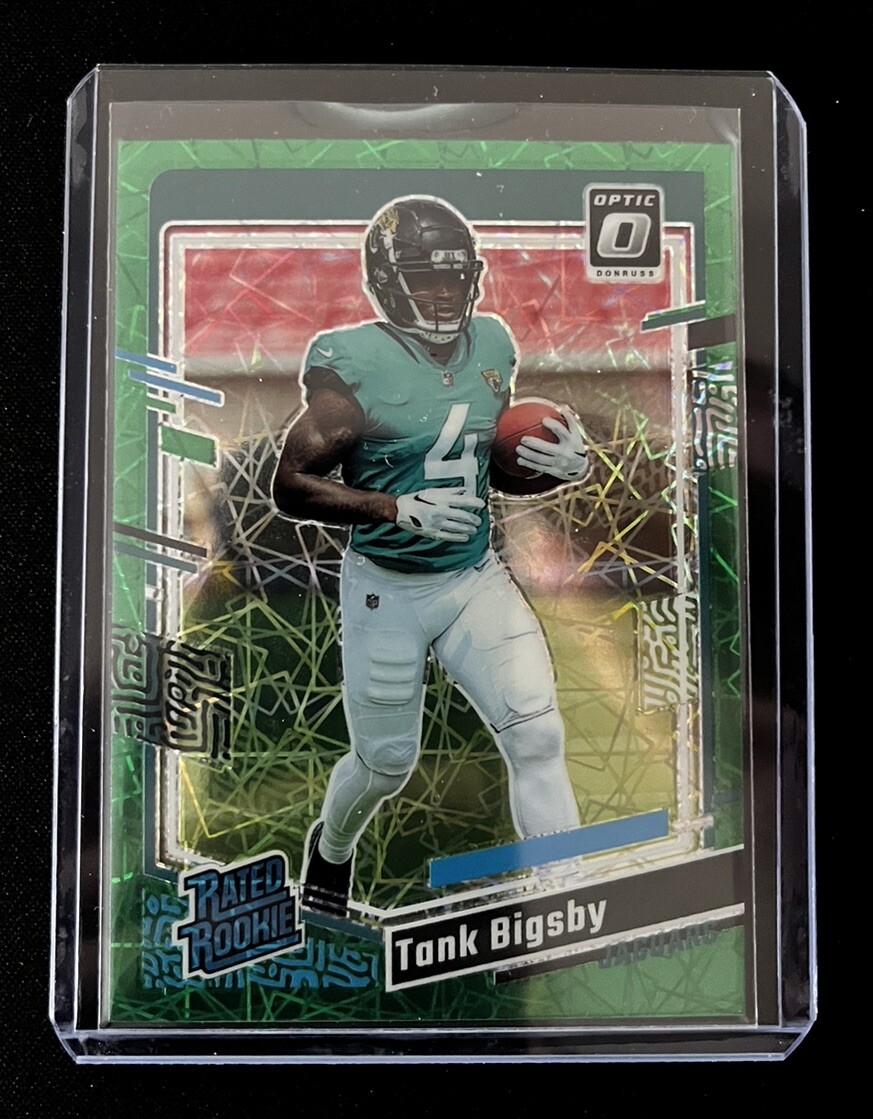 2023 Panini Donruss Optic Tank Bigsby #252 Green Velocity Rated Rookie