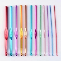 HäKelnadel Set HäKelnadel Aluminium Bunt 12 StüCk StäRke 2 Bis 8 Mm Serajosy