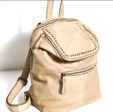 New $295 Free People Bolsa Nova Ingrid Backpack  In Chocolate Italian Leather