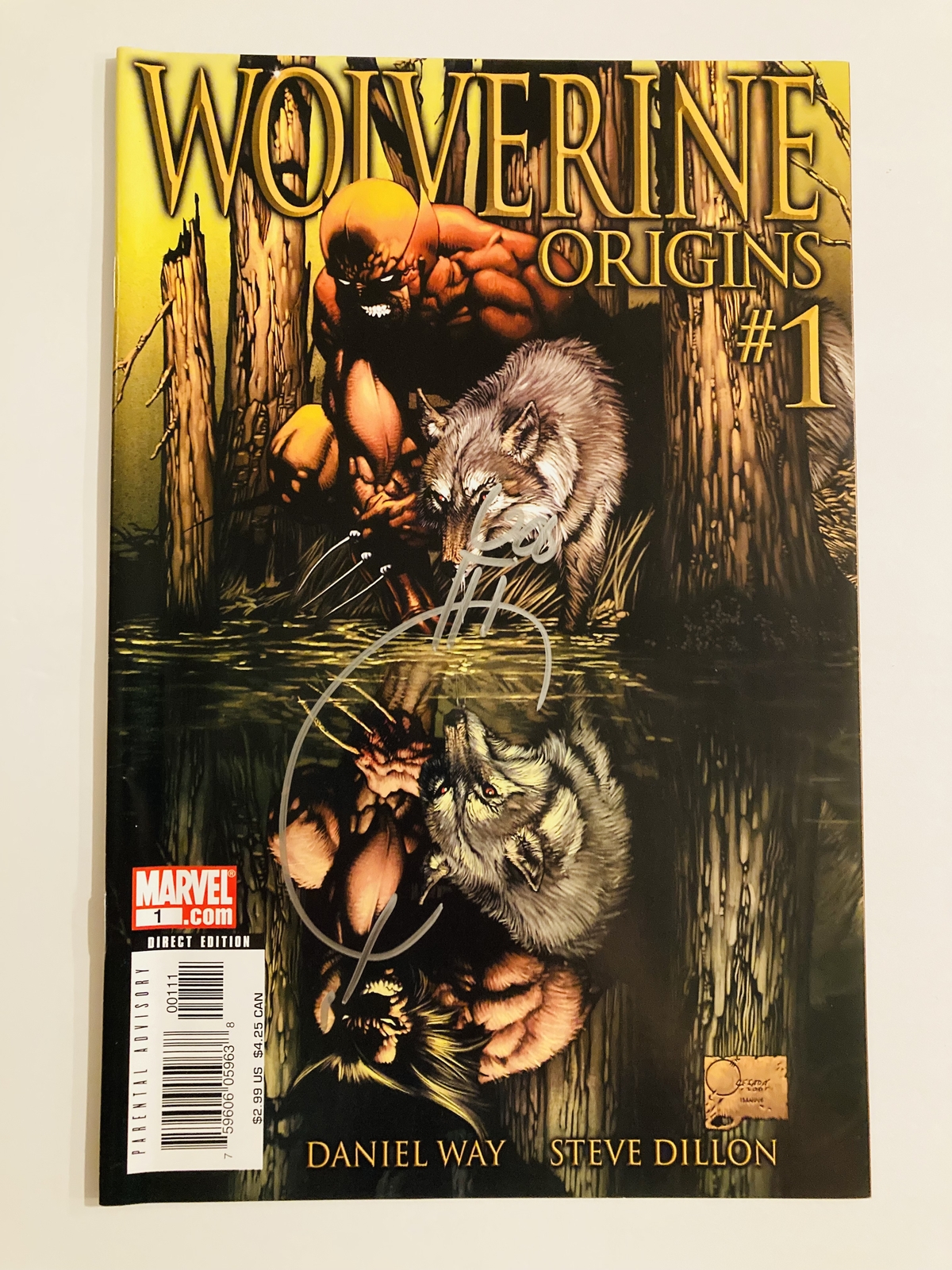 Wolverine Origins #1 2006 Quesada Signed Unread NM/NM+ Marvel X-Men COA